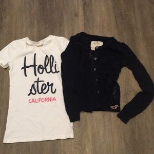 Hollister shirt and sweater